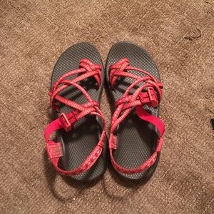 Red Chacos (Peach Bloom) from Festival Collection